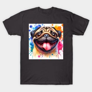 Pug Dog Smiles T-Shirt